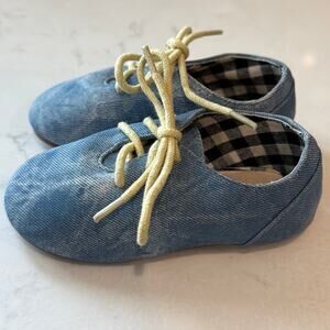 The Doll Maker Classic Oxford size 7 denim blue unisex Easter spring